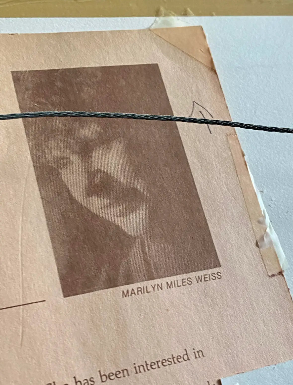 1980s “Vertical Abstract” Watercolor Painting by Marilyn Miles Weiss, Framed