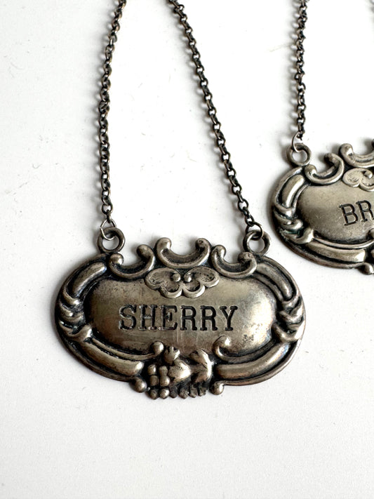 Vintage Sterling Silver Liquor Bottle Tags – Set of Three