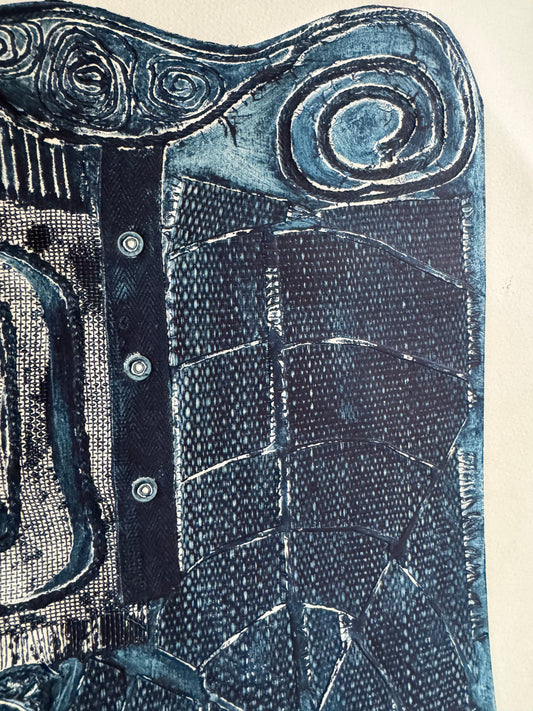 Embossed Abstract Print on Paper