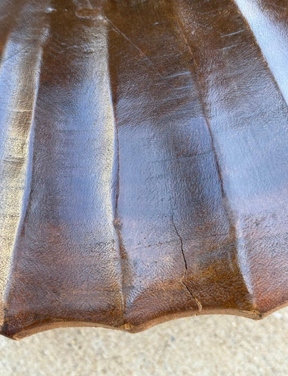 Pair of Hand-Carved Acacia Wood Hand Stools / Child-Size Chairs