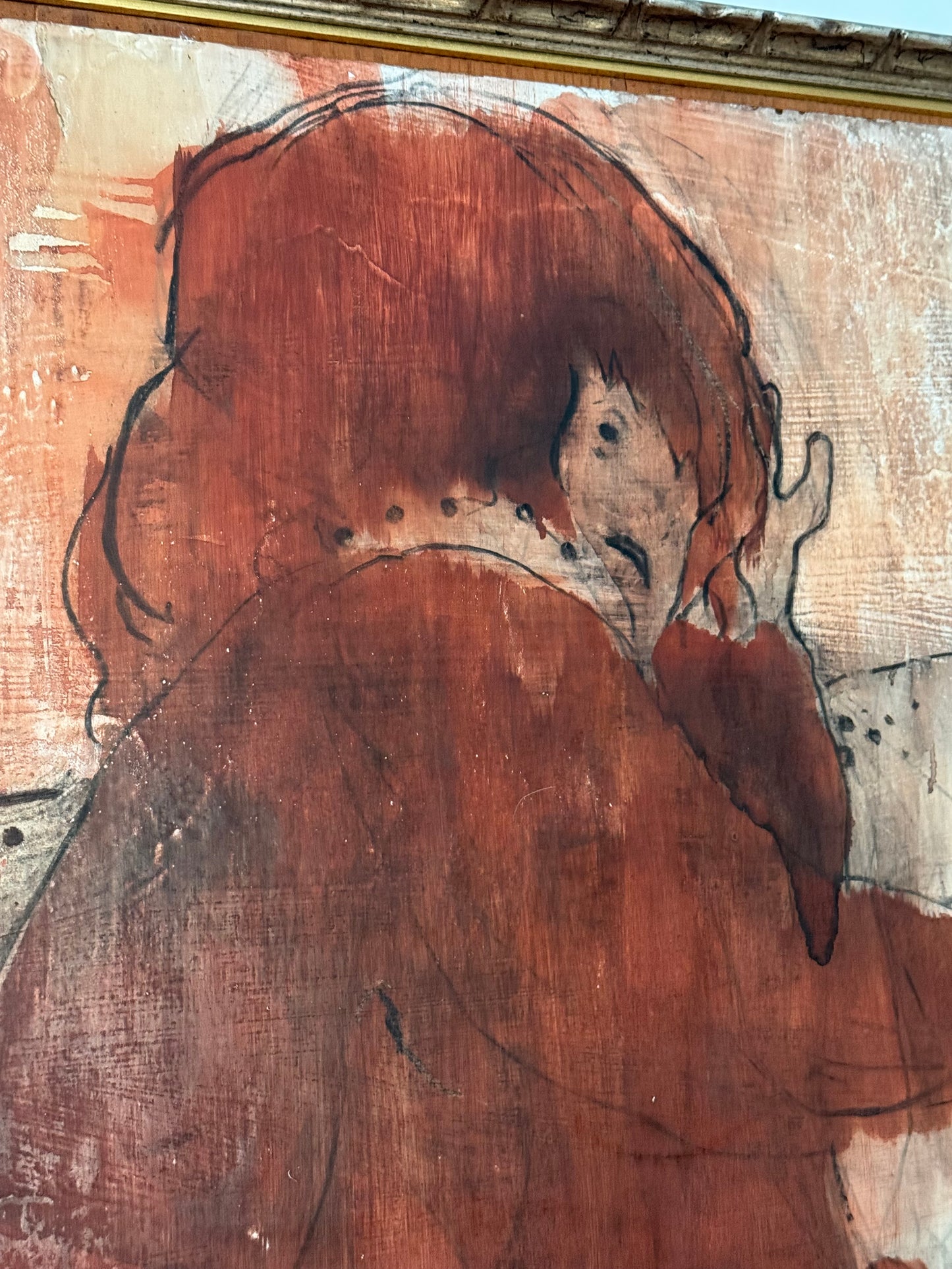 Mid-Century Expressionist Painting by Bastille, 1965