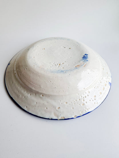 Hand-Painted Italian Folk Art Majolica Plate