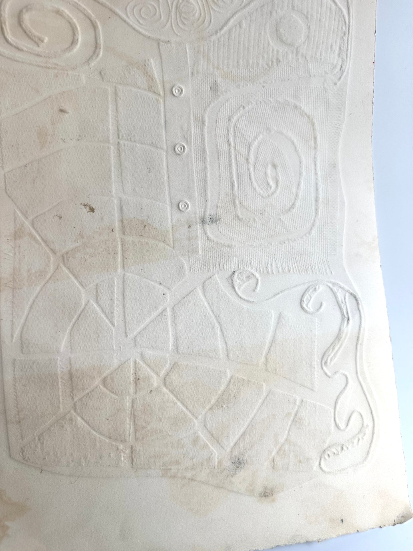 Embossed Abstract Print on Paper