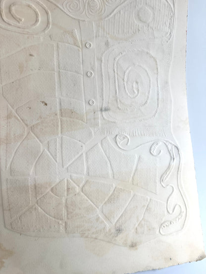 Embossed Abstract Print on Paper