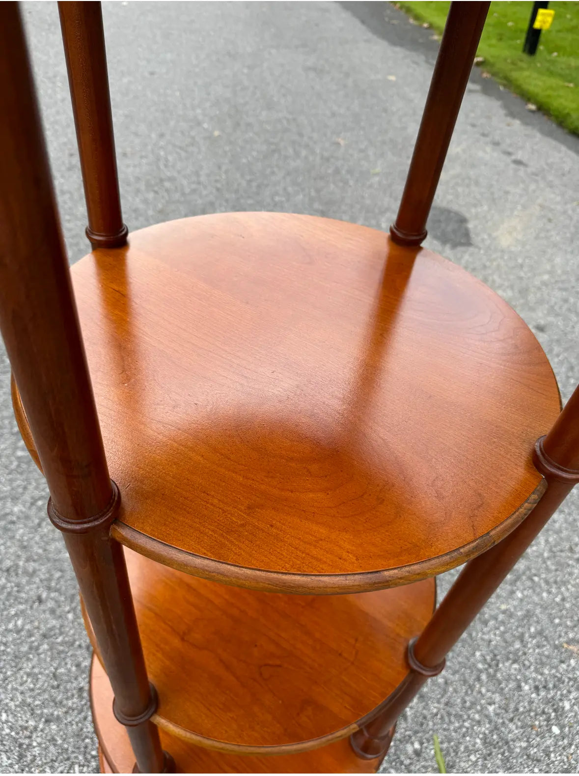 Mid-20th Century Edwardian Style, Revolving Shelving Unit With Dome Top and Storage Cabinet