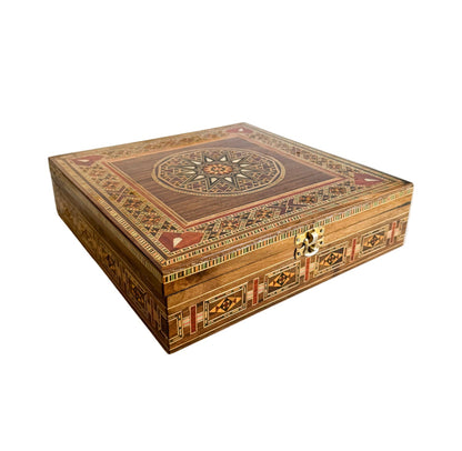Vintage Middle Eastern Marquetry Inlaid Box