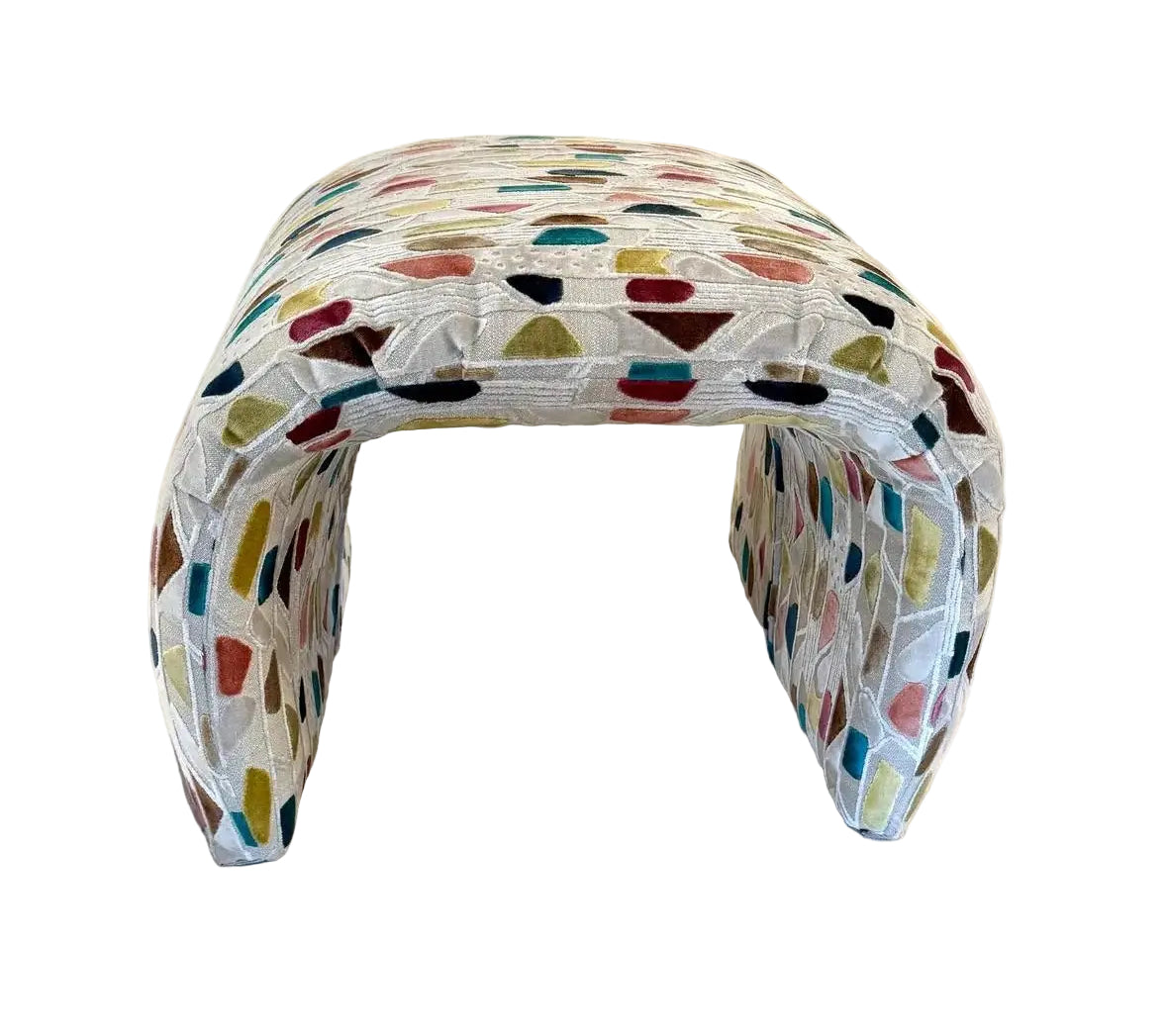 Pair of Vintage Newly Upholstered Ottomans in the Style of Karl Springer