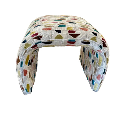 Pair of Vintage Newly Upholstered Ottomans in the Style of Karl Springer