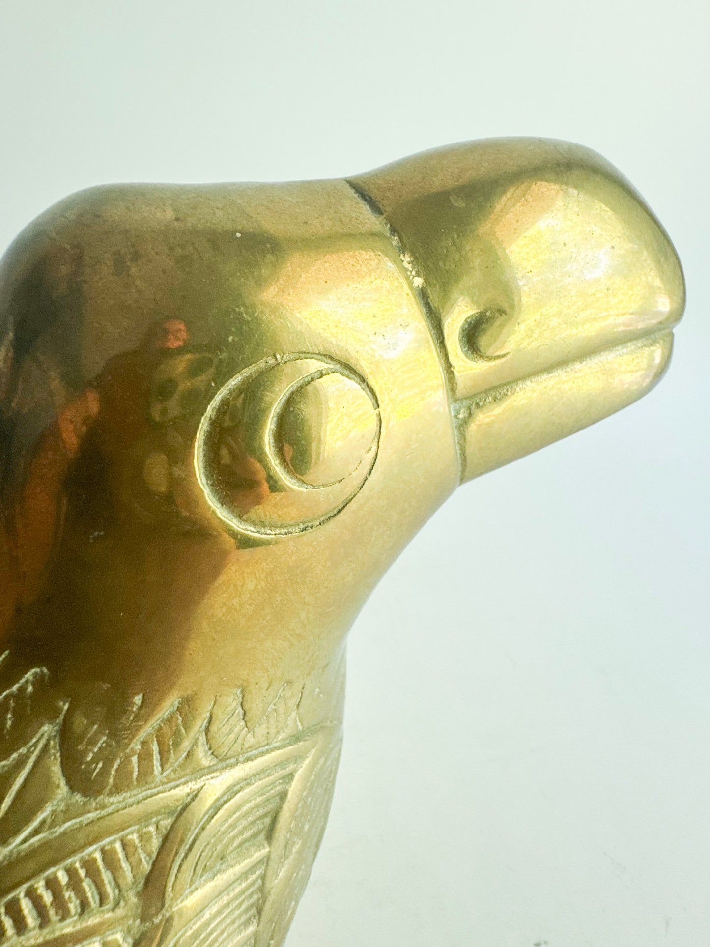 Vintage Solid Brass Toucan Figurine