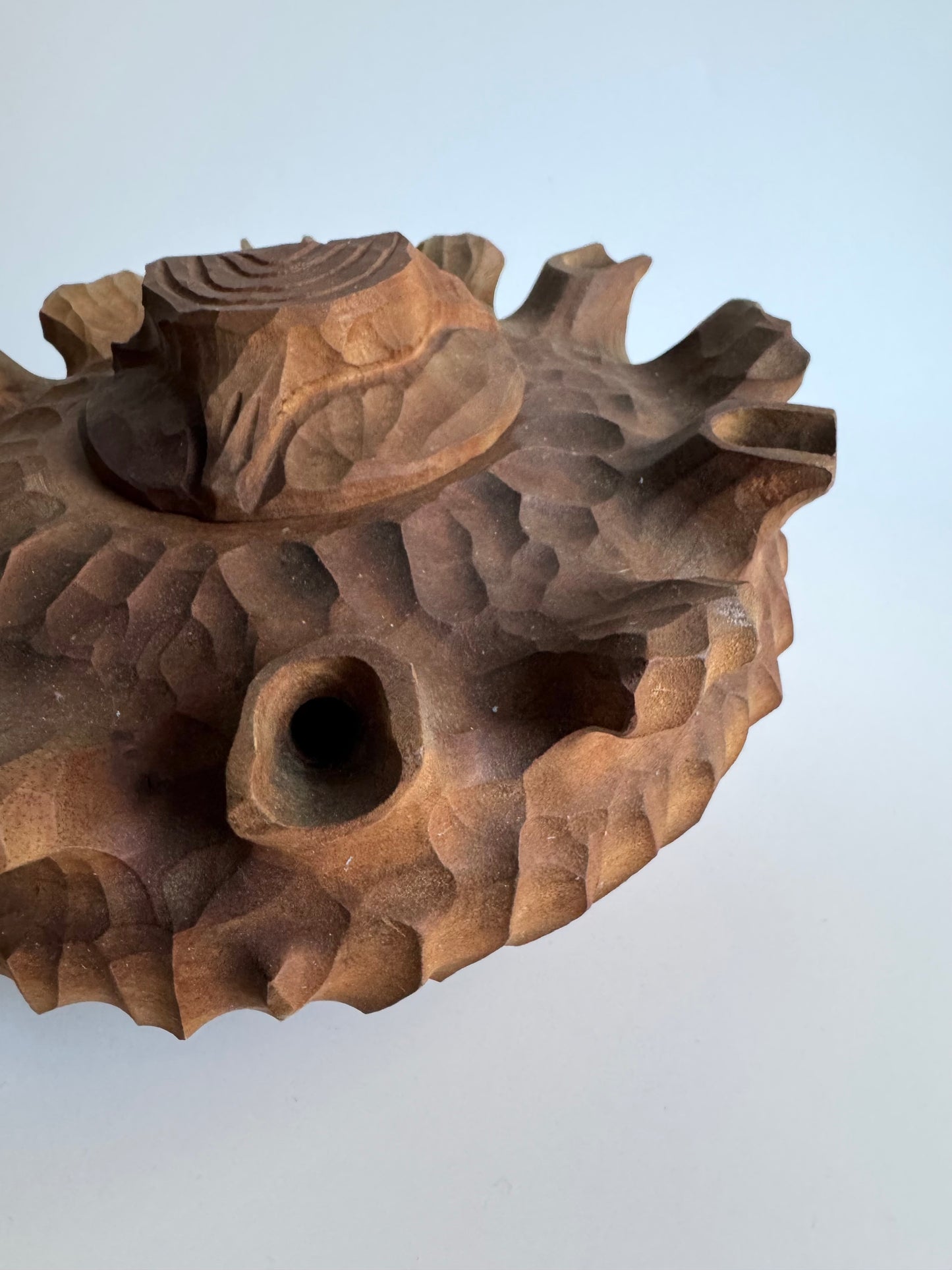 Vintage Hand-Carved Grolla Cup by Frères Buillet – Introd, Vallée d’Aoste, Italy