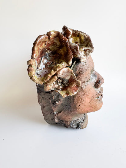 Studio Pottery Head Sculpture