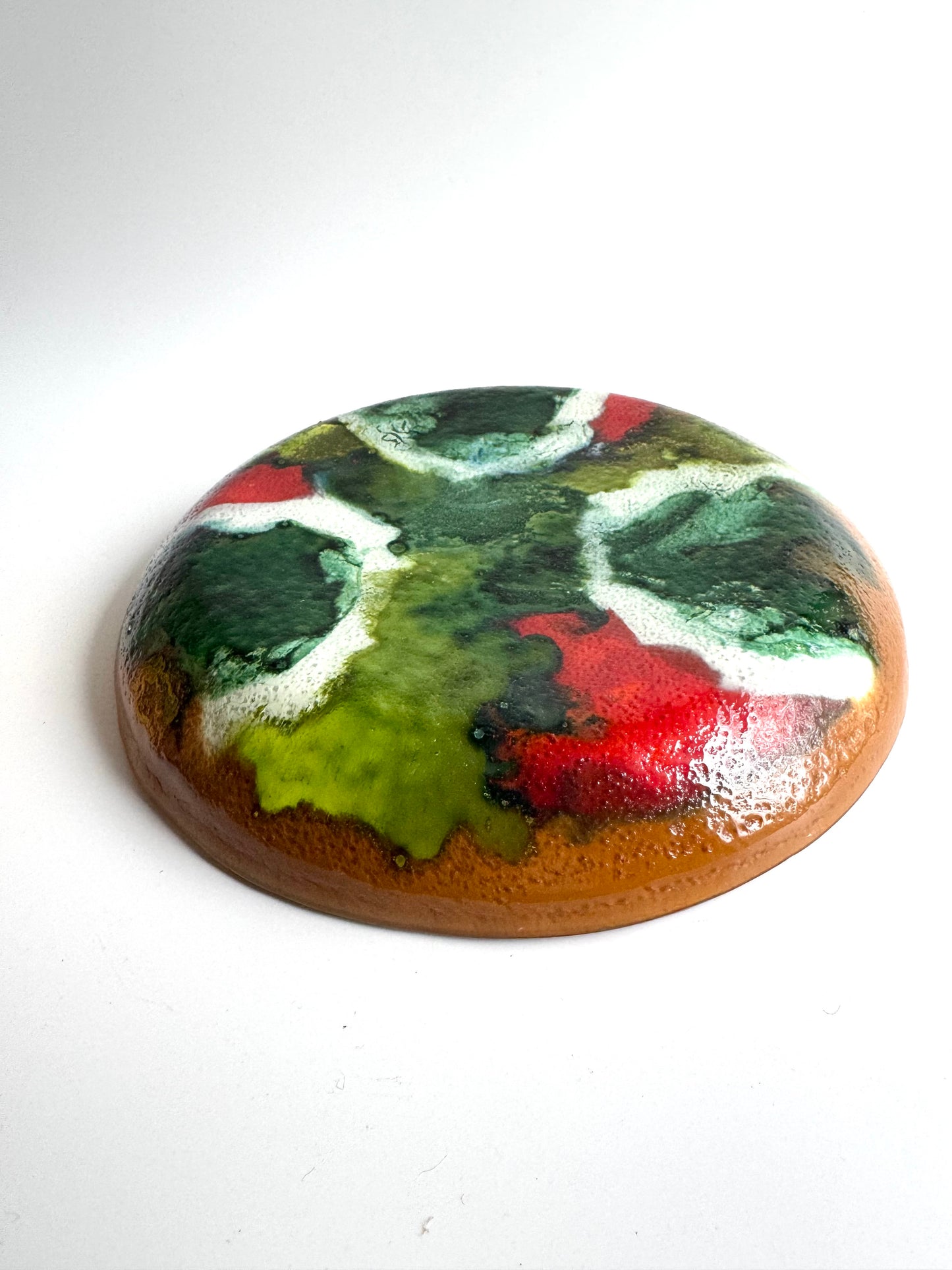 Mid-Century Fused Art Glass Plate