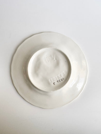 Vintage Majolica Plate with Pears and Leaves