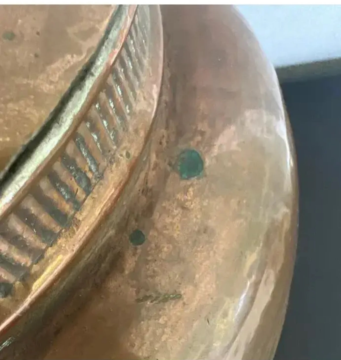 Antique Hand-Hammered Copper Vessel