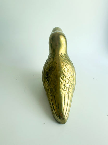 Vintage Solid Brass Toucan Figurine
