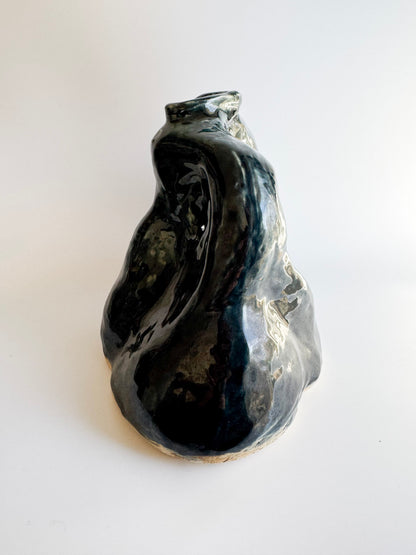 Signed Studio Pottery Biomorphic Vase