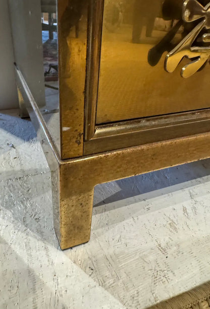 Vintage Mastercraft Asian-Inspired Brass Chest of Drawers