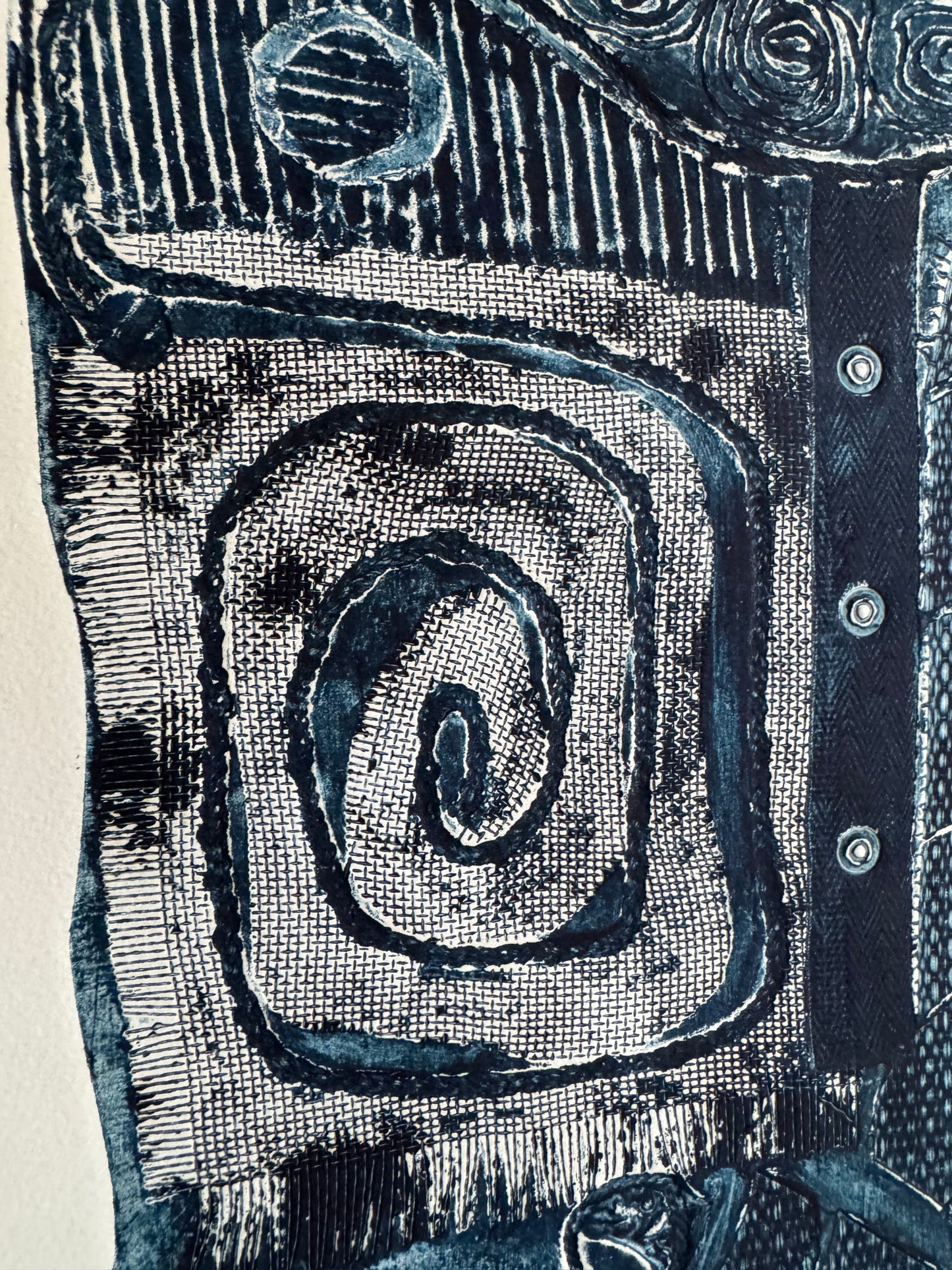 Embossed Abstract Print on Paper