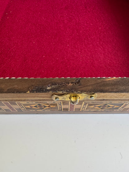 Vintage Middle Eastern Marquetry Inlaid Box