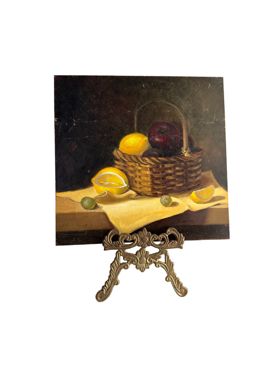 Still Life with Basket of Fruit – Attributed to Alice Adler (1931–2024)