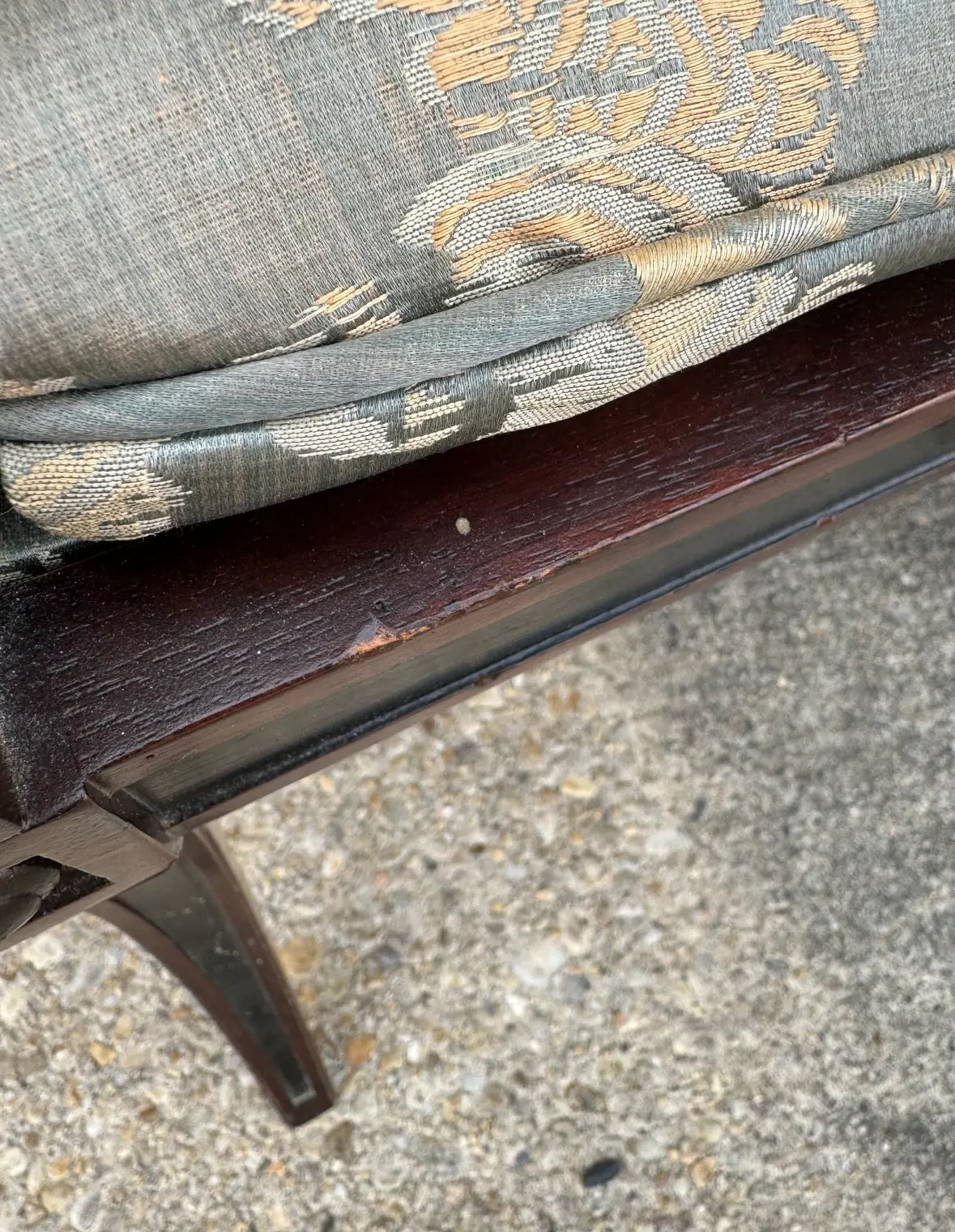 Pair Baker Furniture Regency Dining Chairs With Klismos Legs