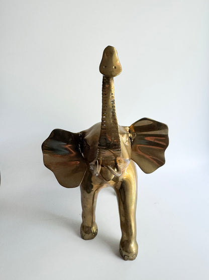 Large Brass Elephant
