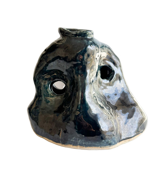 Signed Studio Pottery Biomorphic Vase