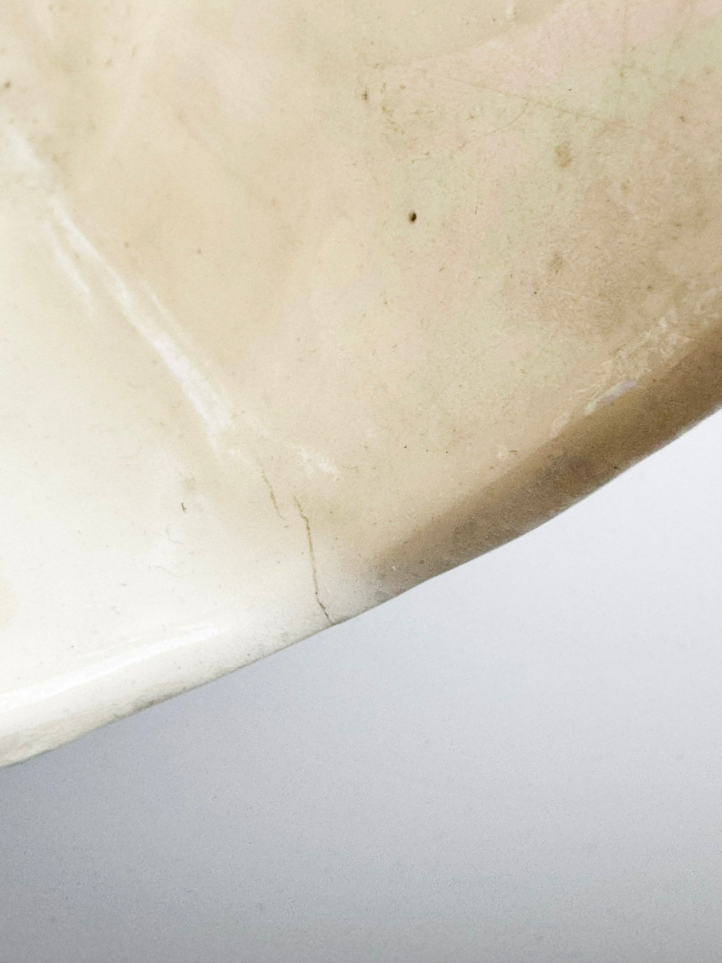 Large Iridescent Ceramic Clam Form Bowl