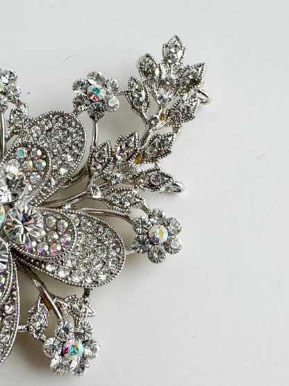 Kirks Folly Vintage Rhinestone Floral Brooch