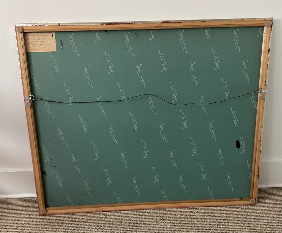 Hilton Leech, Earthquake, Abstract Mixed Media Painting, 1960s