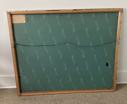 Hilton Leech, Earthquake, Abstract Mixed Media Painting, 1960s