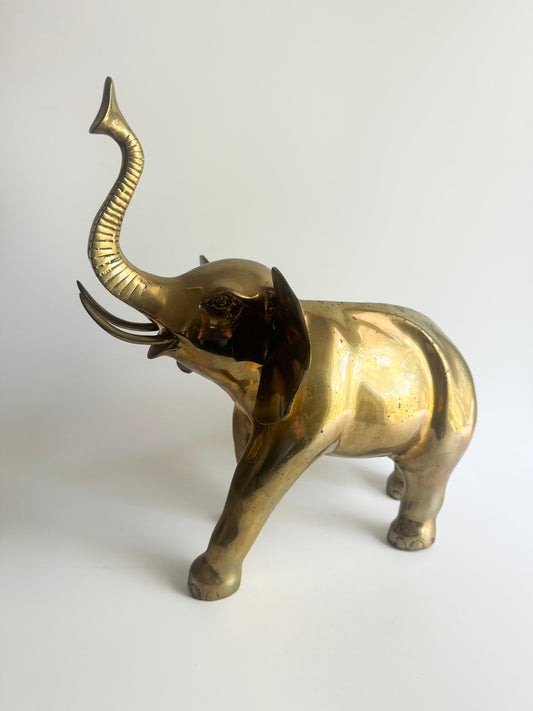 Large Brass Elephant