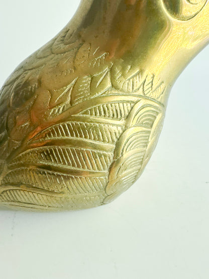 Vintage Solid Brass Toucan Figurine