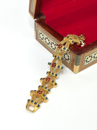 Joan Rivers Signed Woven Mesh Bracelet