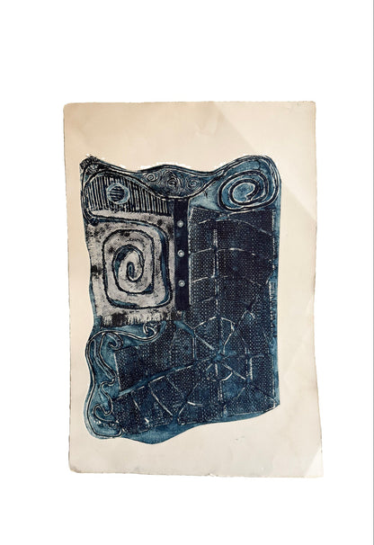 Embossed Abstract Print on Paper