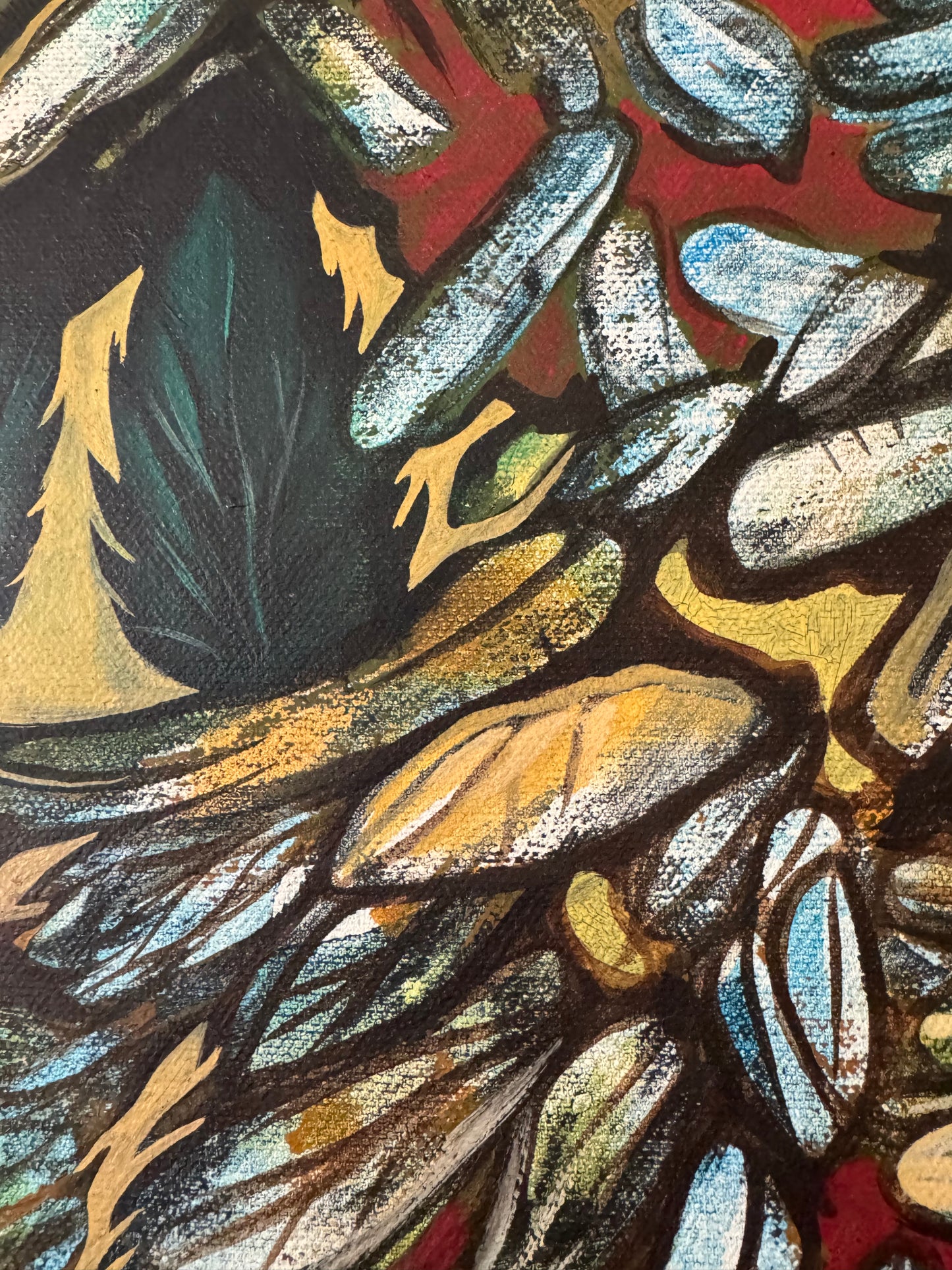 Abstract Expressionist Painting Signed “David”