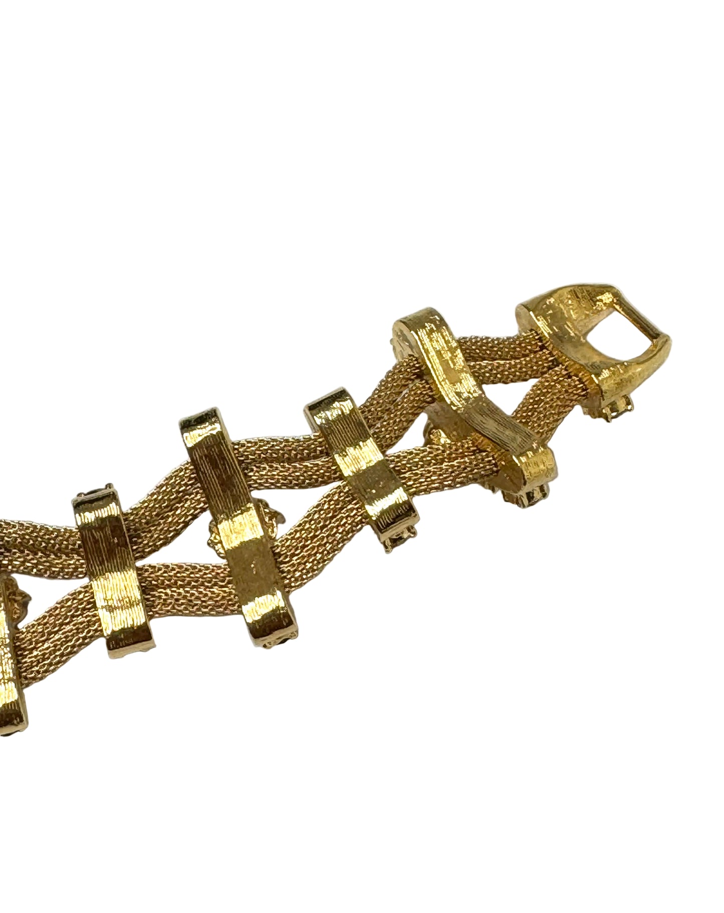 Joan Rivers Signed Woven Mesh Bracelet