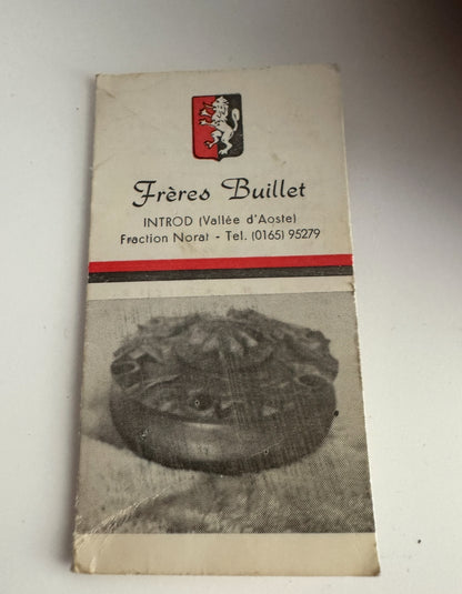 Vintage Hand-Carved Grolla Cup by Frères Buillet – Introd, Vallée d’Aoste, Italy