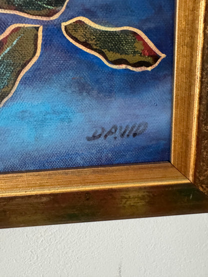 Abstract Expressionist Painting Signed “David”