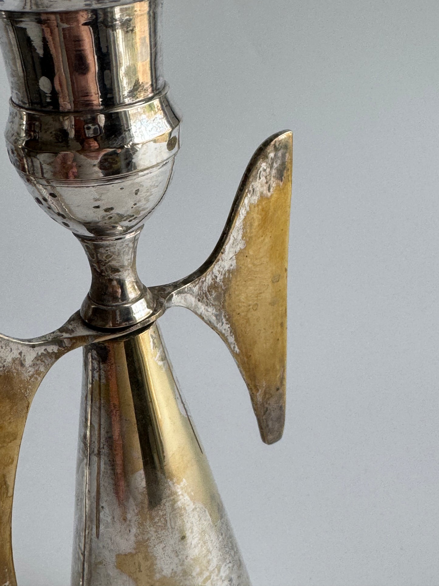 Vintage Italian EPNS Winged Angel Candlesticks – Pair