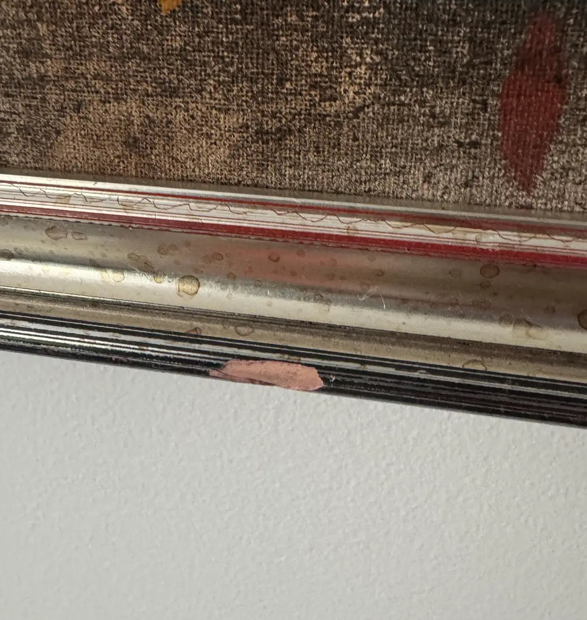 Hilton Leech, Earthquake, Abstract Mixed Media Painting, 1960s