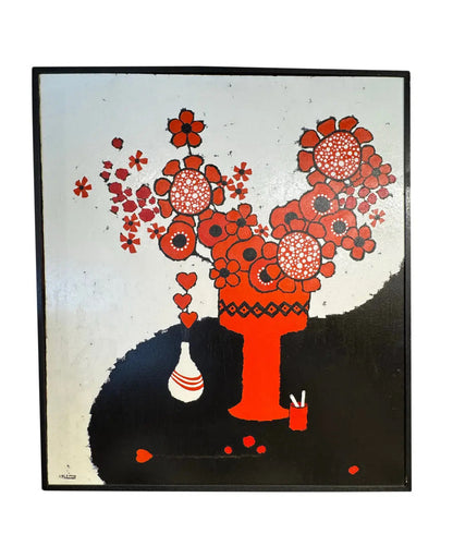 Barbara Coleman’s “Hearts and Fleurs on Le Grand,” 1971 Oil on Canvas