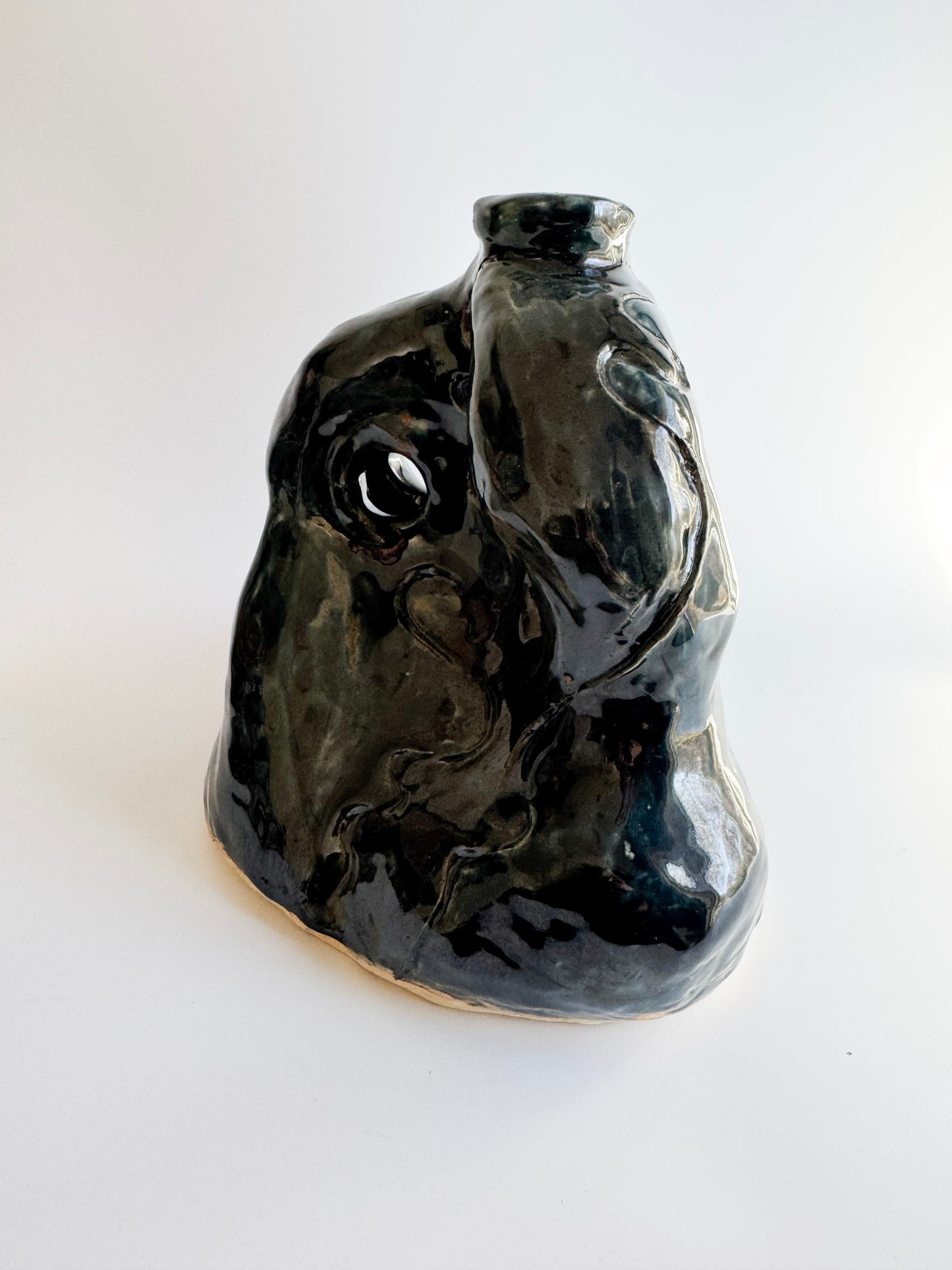 Signed Studio Pottery Biomorphic Vase