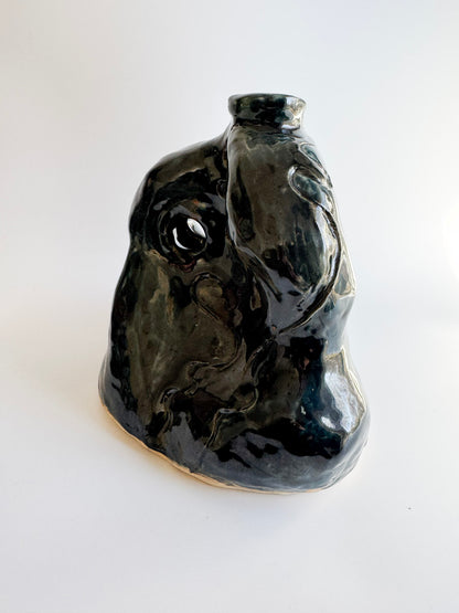 Signed Studio Pottery Biomorphic Vase