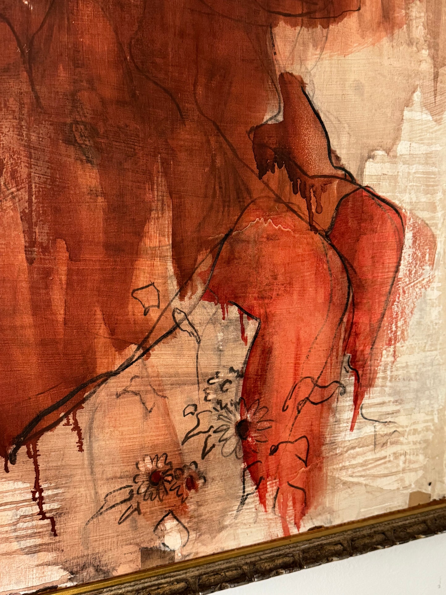 Mid-Century Expressionist Painting by Bastille, 1965