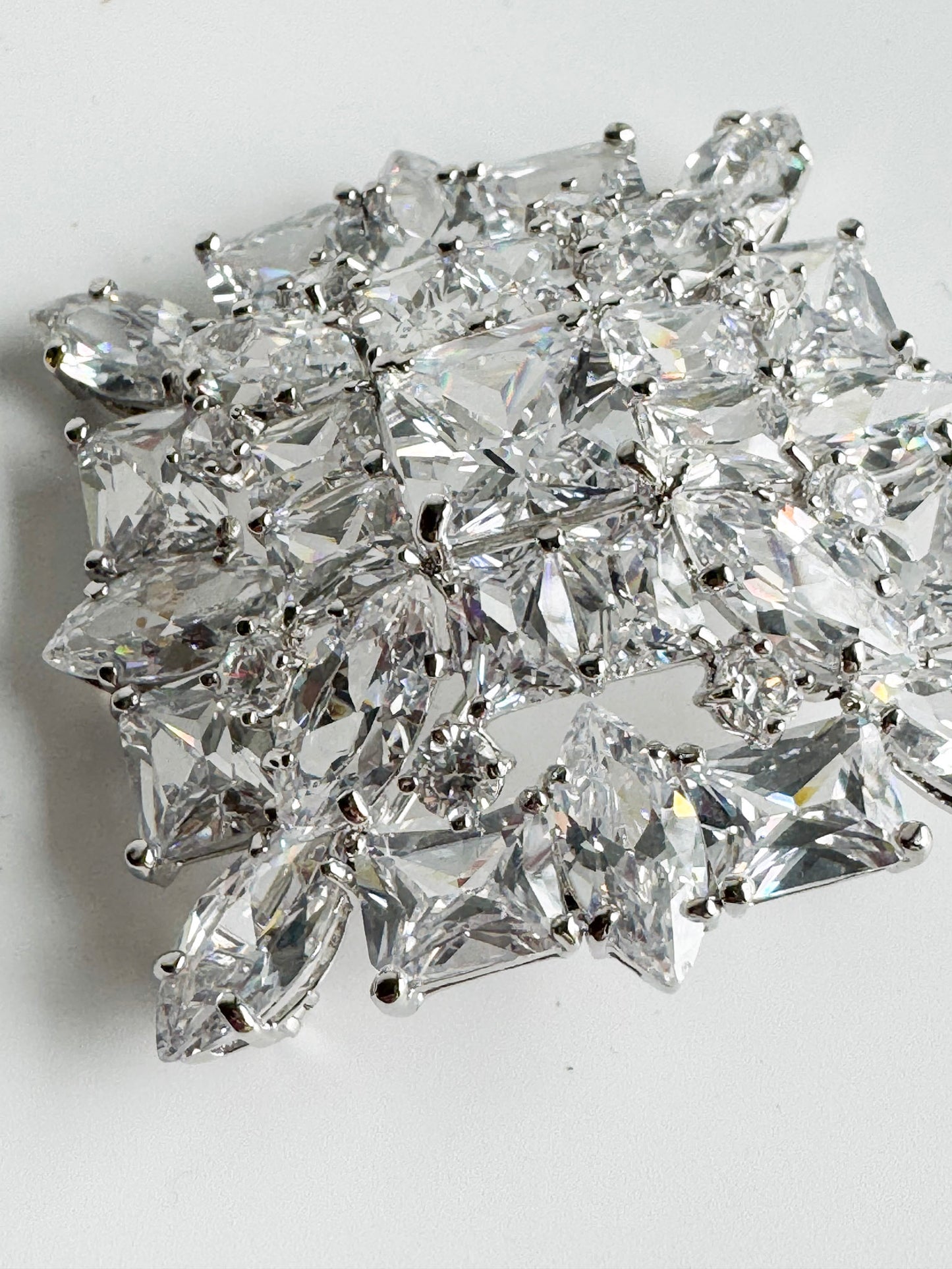 Large Vintage Rhinestone Brooch