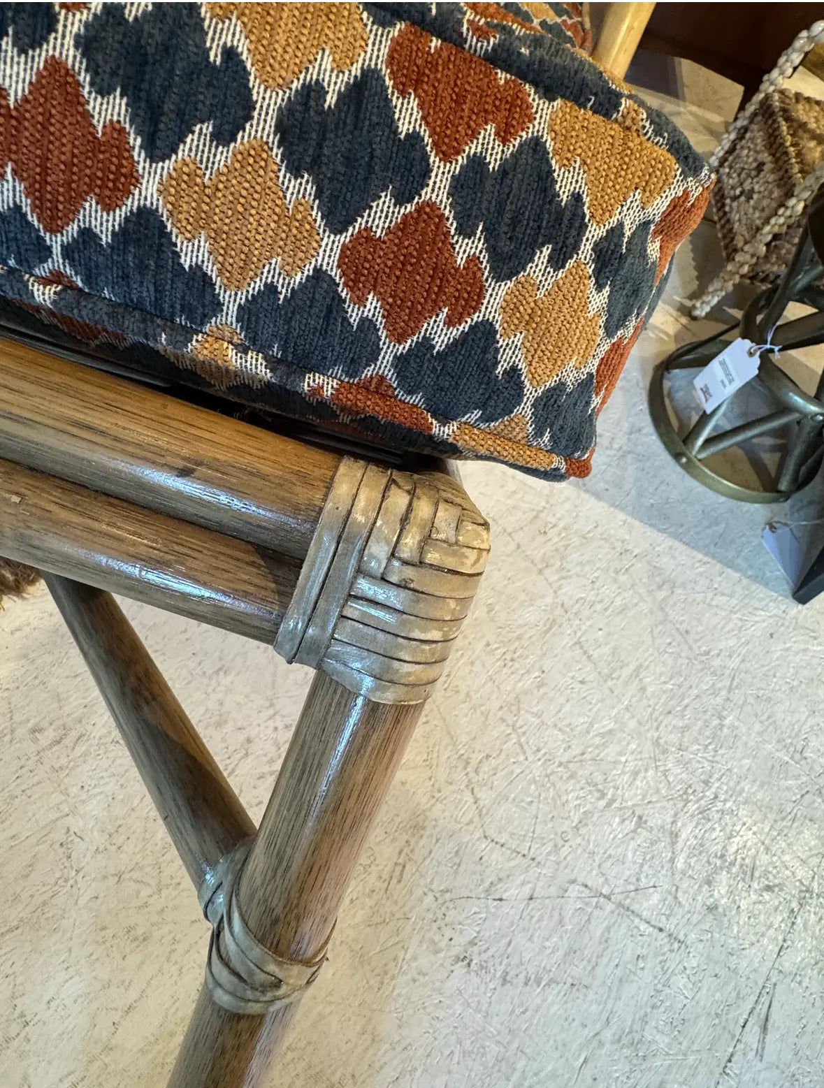 McGuire Bamboo Lounge Chairs with Ottoman – A Pair