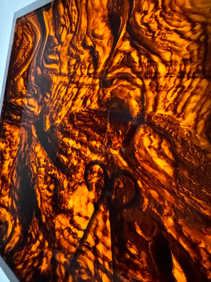 MCM Lucite & Chrome Tray – Attributed to Christian Dior, Italy