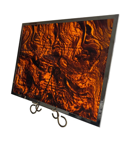 MCM Lucite & Chrome Tray – Attributed to Christian Dior, Italy