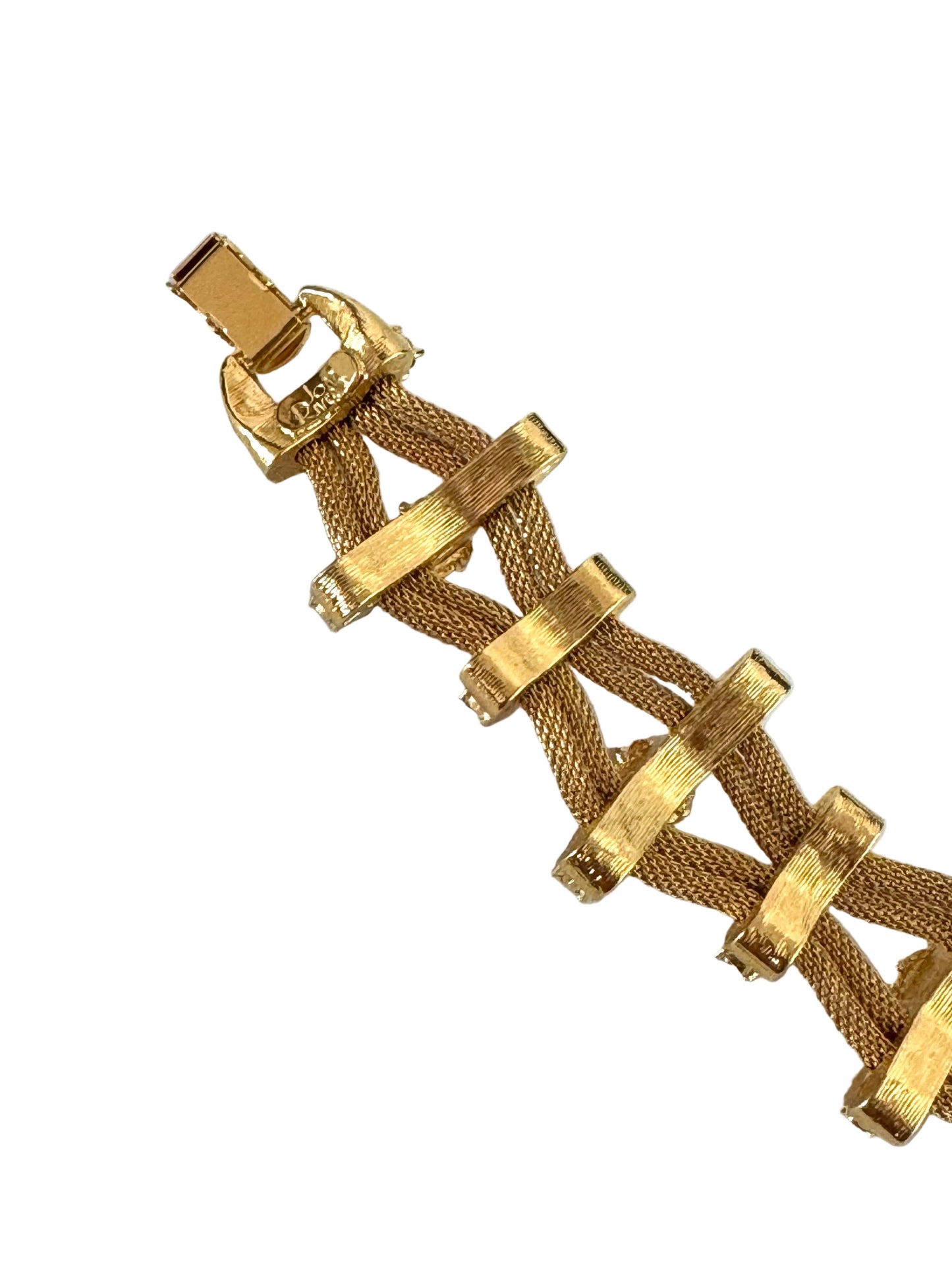 Joan Rivers Signed Woven Mesh Bracelet